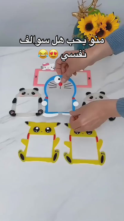 Cute Cartoon Power Socket Stickers Assorted Color (Pack of 4)